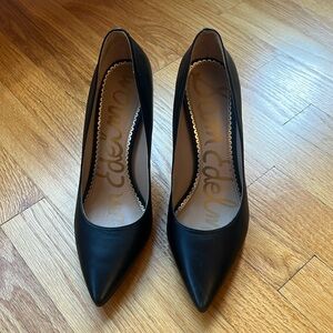 Sam Edelman Black Leather Hazel Heels, size 8.5